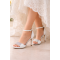 Marga zapatos de novia: marfil claro, wedding shoes: light ivory