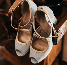 Custom wedding shoes